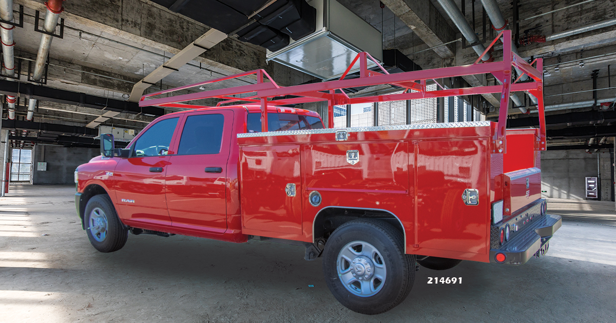 Red Scelzi SIGNATURE Service Body Truck